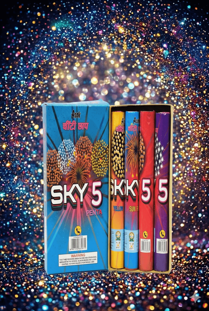 5-shot aerial bursting — Sivakasi fireworks