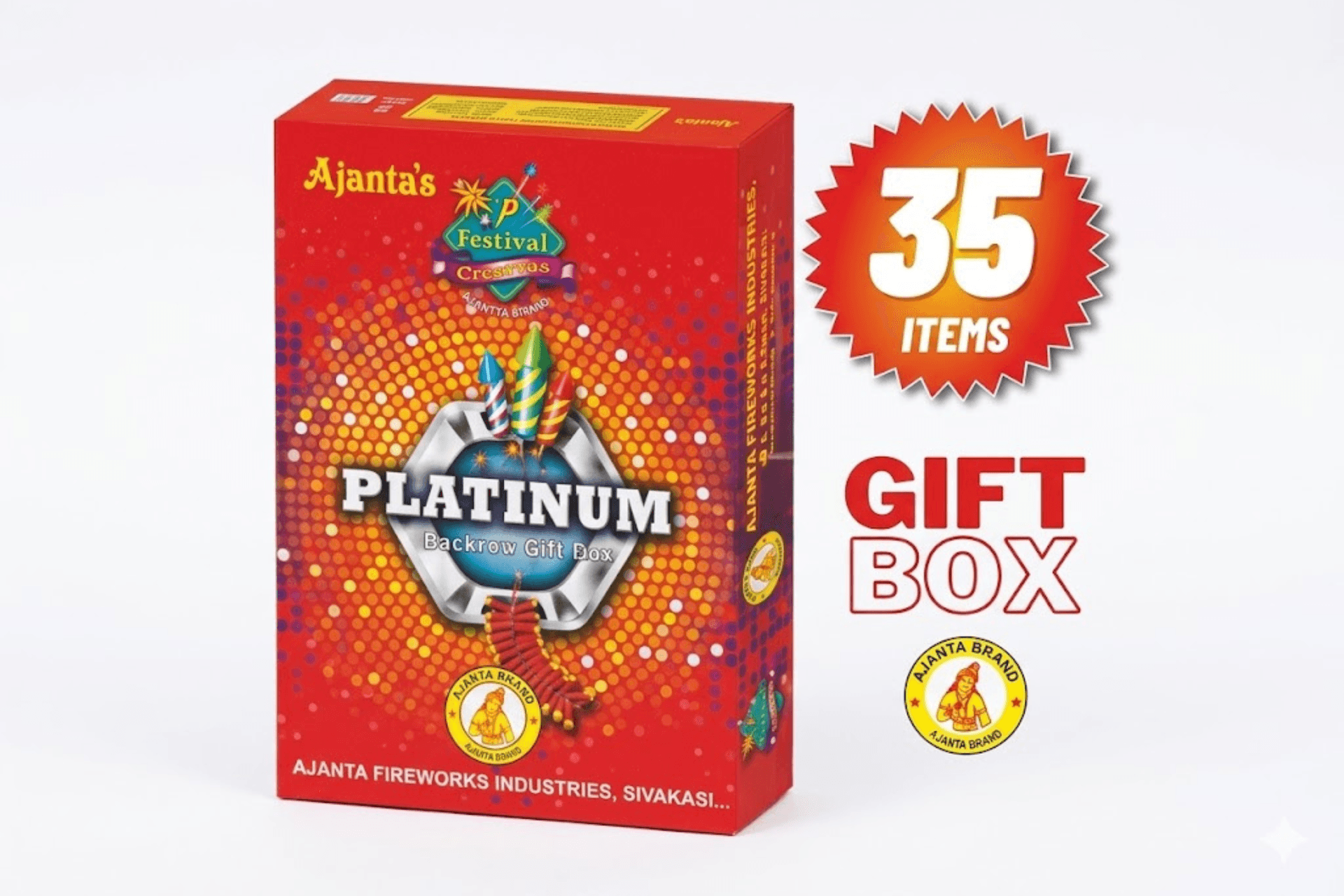 Platinum corporate cracker gift pack — premium fireworks combo